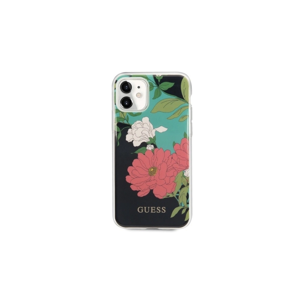 Hurtownia GSM - Etui Guess GUHCN61IMLFL01 Apple iPhone 11 negru/black N°1 Flower Collection - GUE473BLK - {ean13} - Hurt