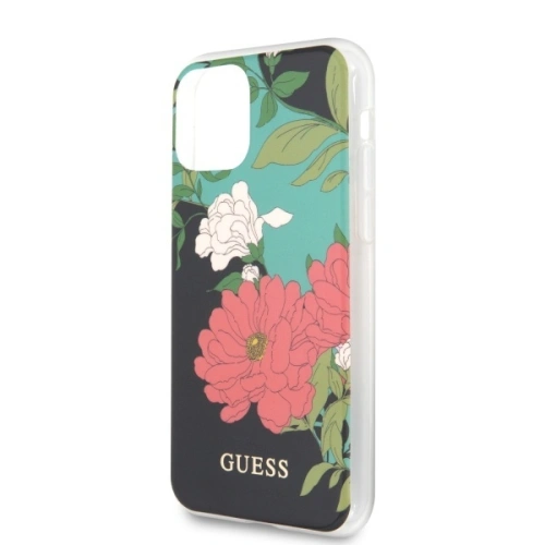 Etui Guess GUHCN61IMLFL01 Apple iPhone 11 czarny/black N°1 Flower Collection
