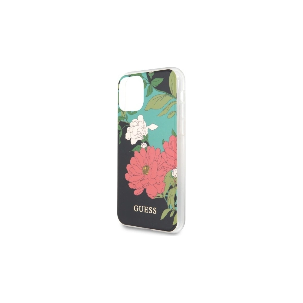 Hurtownia GSM - Etui Guess GUHCN61IMLFL01 Apple iPhone 11 negru/black N°1 Flower Collection - GUE473BLK - {ean13} - Hurt