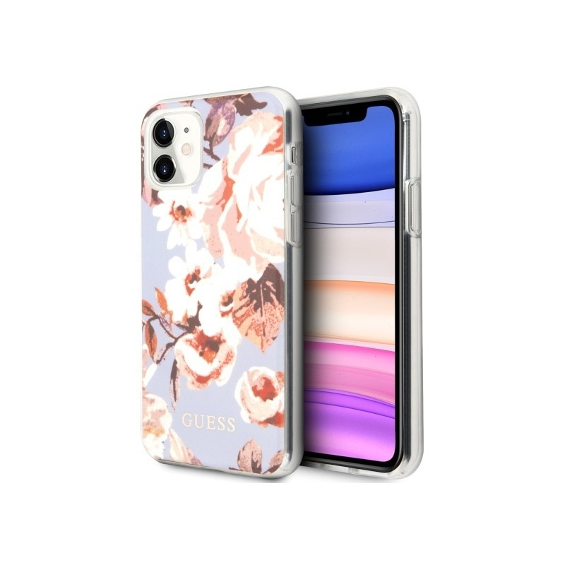 Hurtownia Guess - 3700740475546 - GUE474LIL - Etui Guess GUHCN61IMLFL02 Apple iPhone 11 liliowy/lilac N°2 Flower Collection - B2B homescreen