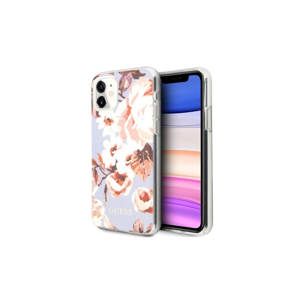 Hurtownia GSM - Etui Guess GUHCN61IMLFL02 Apple iPhone 11 liliový/lilac N°2 Flower Collection - GUE474LIL - {ean13} - Hurt