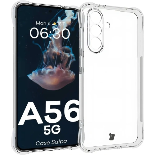 Elastyczne etui Bizon Case Salpa do Samsung Galaxy A56 5G przezroczyste