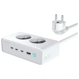 Hurtownia GSM - Cablu de extensie 4smarts 6in1 2xAC, USB-A, 3xUSB-C 65W GaN alb - 4SMR68 - {ean13} - Hurt