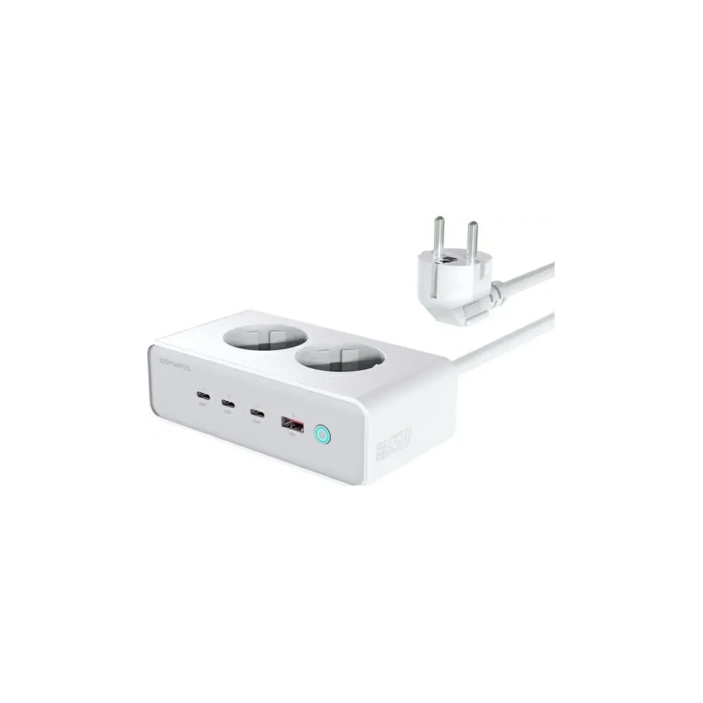 Hurtownia GSM - Przedłużacz 4smarts 6w1 2xAC, USB-A, 3xUSB-C 65W GaN biały - 4SMR68 - {ean13} - Hurt