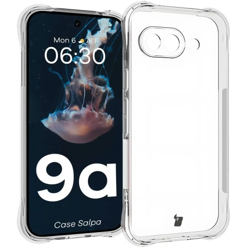 Elastyczne etui Bizon Case Salpa do Google Pixel 9a przezroczyste
