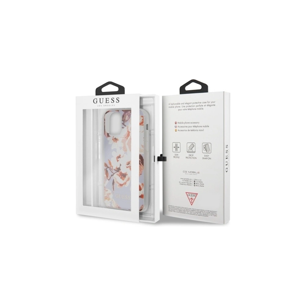 Hurtownia GSM - Etui Guess GUHCN61IMLFL02 Apple iPhone 11 lila/lilac N°2 Flower Collection - GUE474LIL - {ean13} - Hurt