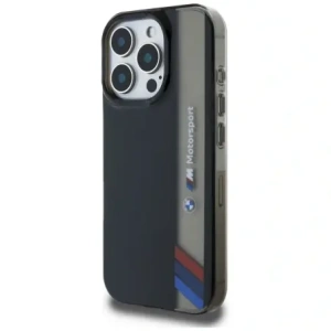 Wholesale BMW Motorsport IML Vertical Stripe Apple iPhone 16 Pro Max black - BMW812 - {ean13} - Hurt