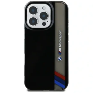 Hurtownia GSM - Etui BMW Motorsport IML Vertical Stripe do Apple iPhone 16 Pro Max černé - BMW812 - {ean13} - Hurt