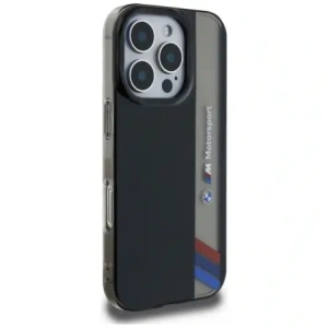 Hurtownia GSM - Etui BMW Motorsport IML Vertical Stripe do Apple iPhone 16 Pro Max černé - BMW812 - {ean13} - Hurt