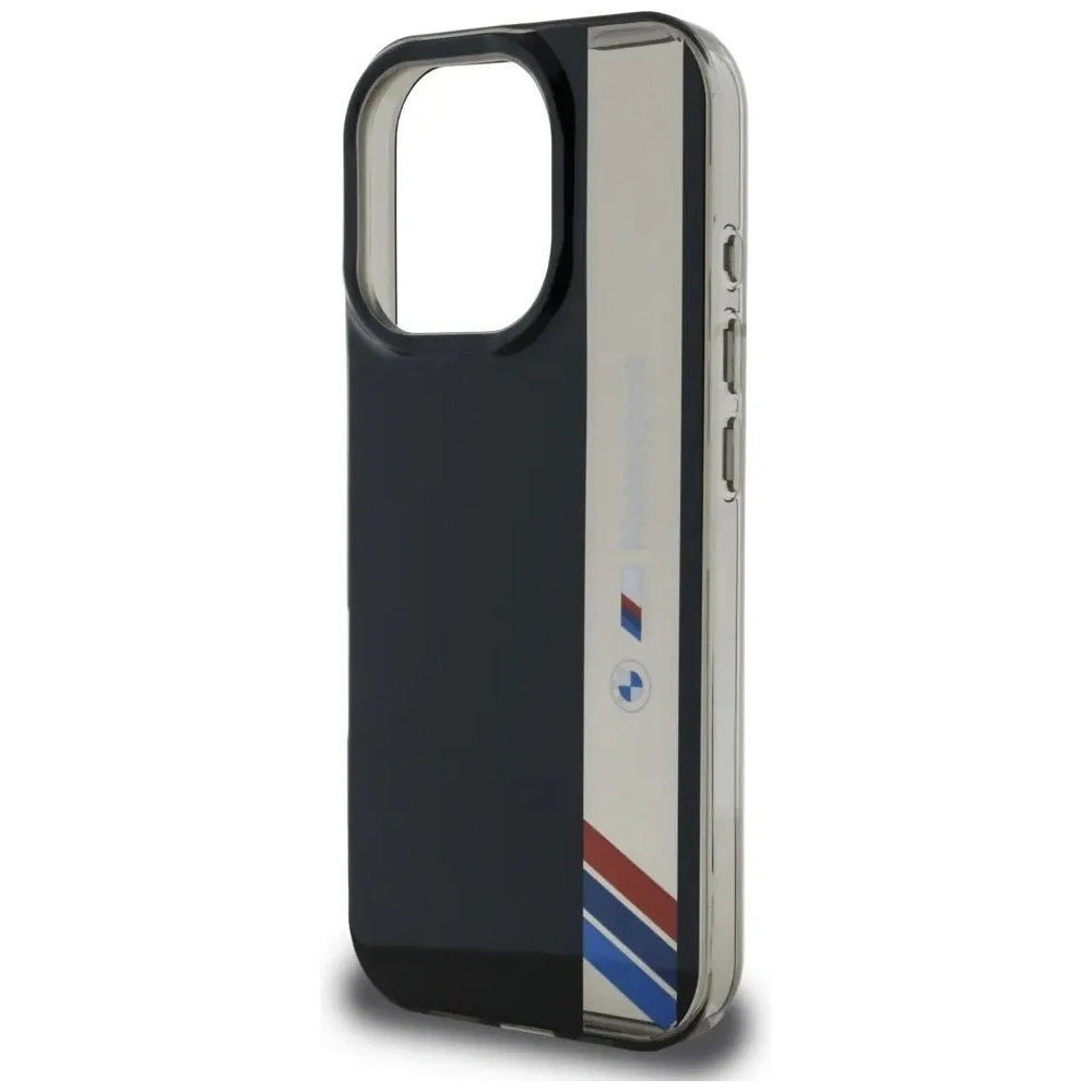 Hurtownia GSM - Etui BMW Motorsport IML Vertical Stripe do Apple iPhone 16 Pro Max černé - BMW812 - {ean13} - Hurt
