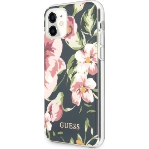 Etui Guess GUHCN61IMLFL03 Apple iPhone 11 granat/bleumarin N°3 Flower Collection
