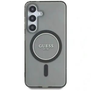 Wholesale Guess Glitter Circle Classic Logo MagSafe Samsung Galaxy S25 black - GUE4309 - {ean13} - Hurt