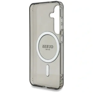 Hurtownia GSM - Guess Glitter Circle Classic Logo MagSafe Samsung Galaxy S25 negru - GUE4309 - {ean13} - Hurt