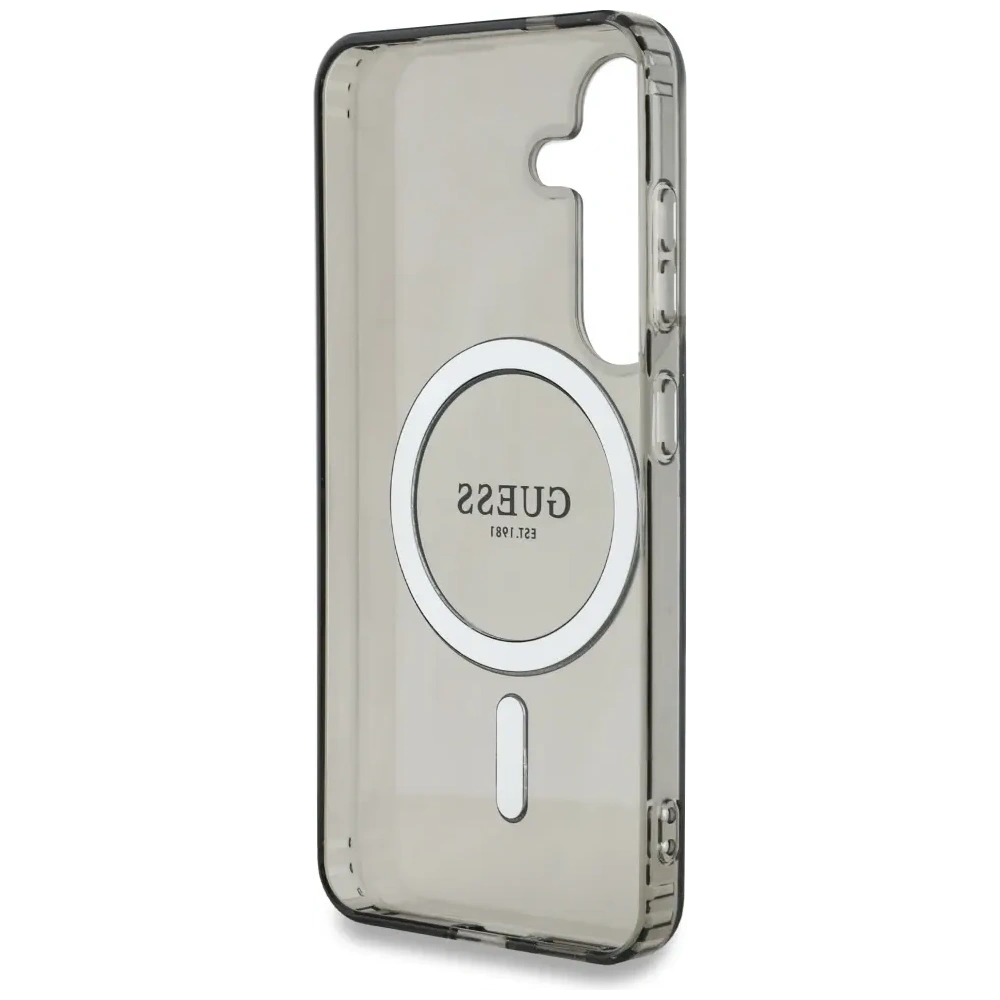 Hurtownia GSM - Guess Glitter Circle Classic Logo MagSafe Samsung Galaxy S25 fekete - GUE4309 - {ean13} - Hurt