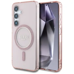 Hurtownia GSM - Guess Glitter Circle Classic Logo MagSafe Samsung Galaxy S25 roz - GUE4310 - {ean13} - Hurt