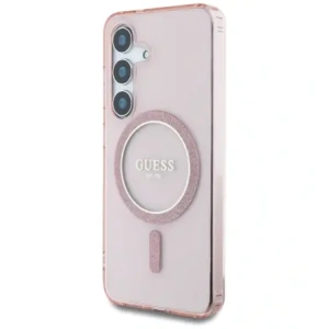 Hurtownia GSM - Guess Glitter Circle Classic Logo MagSafe Samsung Galaxy S25 roz - GUE4310 - {ean13} - Hurt