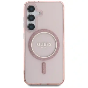 Hurtownia GSM - Guess Glitter Circle Classic Logo MagSafe Samsung Galaxy S25 roz - GUE4310 - {ean13} - Hurt