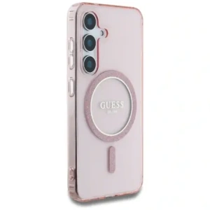 Hurtownia GSM - Guess Glitter Circle Classic Logo MagSafe Samsung Galaxy S25 roz - GUE4310 - {ean13} - Hurt