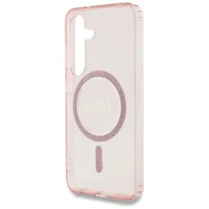 Hurtownia GSM - Guess Glitter Circle Classic Logo MagSafe Samsung Galaxy S25 roz - GUE4310 - {ean13} - Hurt