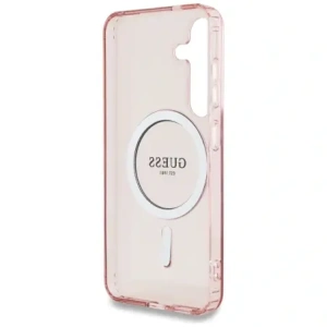 Hurtownia GSM - Guess Glitter Circle Classic Logo MagSafe Samsung Galaxy S25 roz - GUE4310 - {ean13} - Hurt