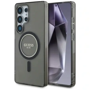 Wholesale Guess Glitter Circle Classic Logo MagSafe Samsung Galaxy S25 Ultra black - GUE4311 - {ean13} - Hurt