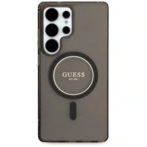 Hurtownia GSM - Guess Glitter Circle Classic Logo MagSafe Samsung Galaxy S25 Ultra schwarz - GUE4311 - {ean13} - Hurt