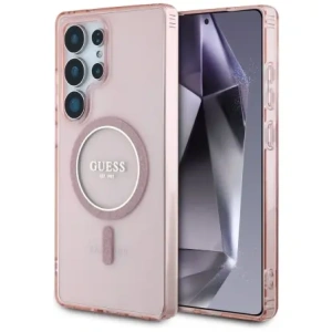 Hurtownia GSM - Guess Glitter Circle Classic Logo MagSafe Samsung Galaxy S25 Ultra roz - GUE4312 - {ean13} - Hurt