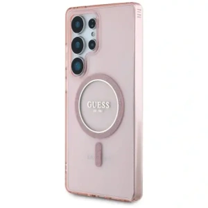 Hurtownia GSM - Guess Glitter Circle Classic Logo MagSafe Samsung Galaxy S25 Ultra roz - GUE4312 - {ean13} - Hurt