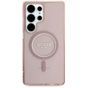 Hurtownia GSM - Guess Glitter Circle Classic Logo MagSafe Samsung Galaxy S25 Ultra pink - GUE4312 - {ean13} - Hurt
