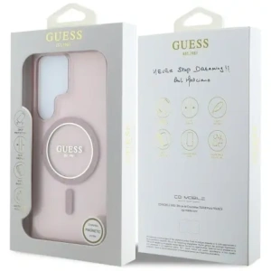 Hurtownia GSM - Guess Glitter Circle Classic Logo MagSafe Samsung Galaxy S25 Ultra pink - GUE4312 - {ean13} - Hurt