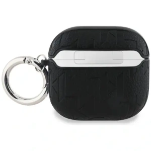 Wholesale Karl Lagerfeld Monogram Karl & Choupette Head Apple AirPods 4 black - KLD21905 - {ean13} - Hurt