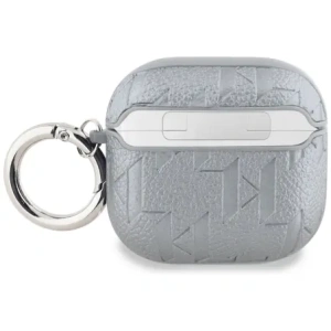 Hurtownia GSM - Karl Lagerfeld Monogram Karl & Choupette Head Apple AirPods 4 argintii - KLD21907 - {ean13} - Hurt