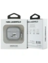 Hurtownia GSM - Etui Karl Lagerfeld Monogram Karl & Choupette Head do Apple AirPods 4 srebrny - KLD21907 - {ean13} - Hurt