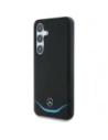 Hurtownia GSM - Mercedes Curea din piele contrastantă albastră cu curbă orizontală MagSafe Samsung Galaxy S25 negru - MRS303 - {ean13} - Hurt