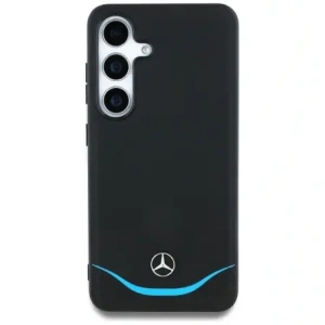 Hurtownia GSM - Mercedes Curea din piele contrastantă albastră cu curbă orizontală MagSafe Samsung Galaxy S25 negru - MRS303 - {ean13} - Hurt