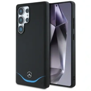 Hurtownia GSM - Mercedes Piele Contrastată Albastră Curvă Orizontală MagSafe Samsung Galaxy S25 Ultra negru - MRS304 - {ean13} - Hurt