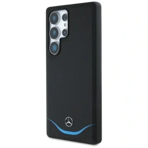 Hurtownia GSM - Mercedes Piele Contrastată Albastră Curvă Orizontală MagSafe Samsung Galaxy S25 Ultra negru - MRS304 - {ean13} - Hurt