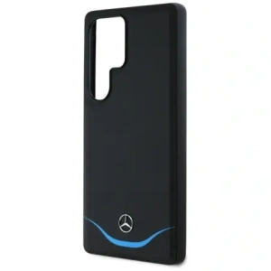 Wholesale Mercedes Leather Contrasted Blue Horizontal Curve MagSafe Samsung Galaxy S25 Ultra black - MRS304 - {ean13} - Hurt