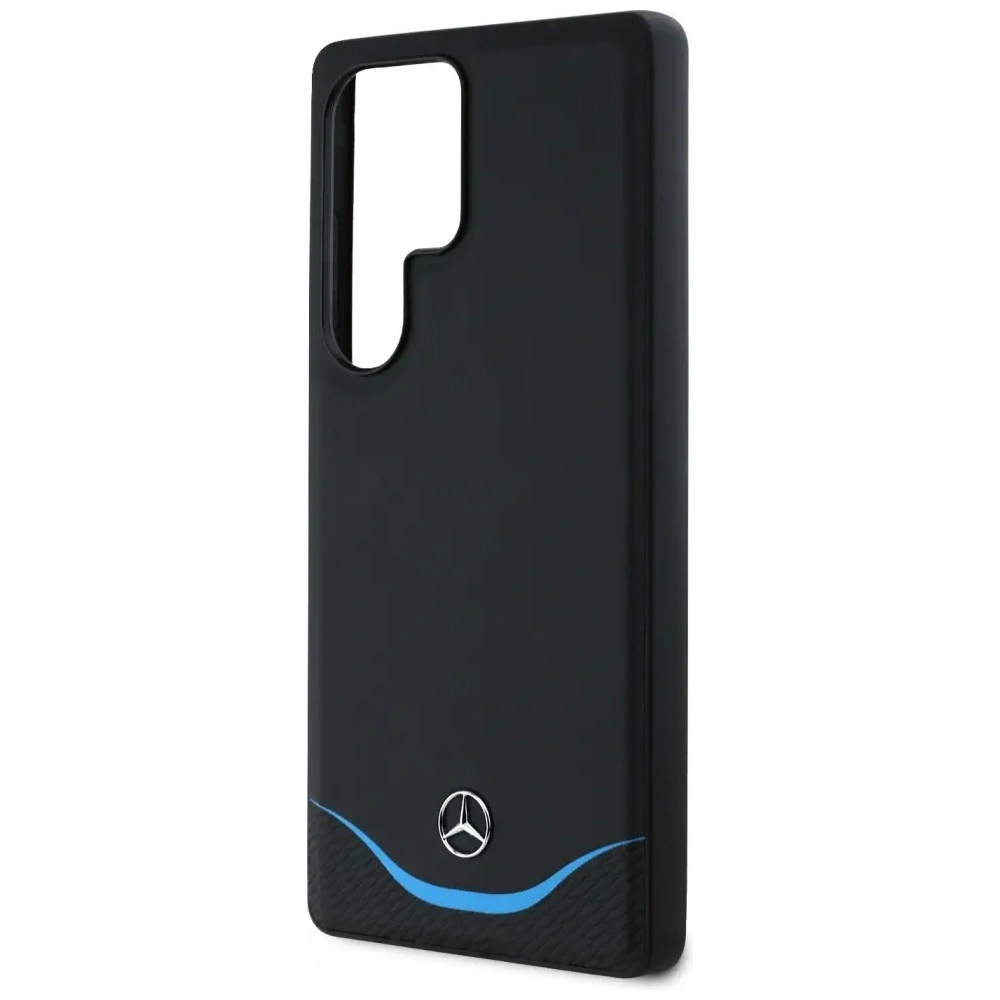 Wholesale Mercedes Leather Contrasted Blue Horizontal Curve MagSafe Samsung Galaxy S25 Ultra black - MRS304 - {ean13} - Hurt