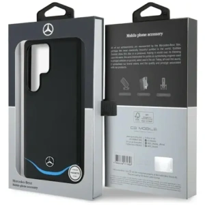 Hurtownia GSM - Mercedes Piele Contrastată Albastră Curvă Orizontală MagSafe Samsung Galaxy S25 Ultra negru - MRS304 - {ean13} - Hurt