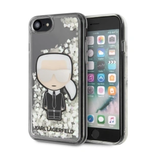 Etui Karl Lagerfeld KLHCI8GLGIRKL Apple iPhone SE 2022/SE 2020/8/7 hardcase Ikonik Glitter Glow în întuneric