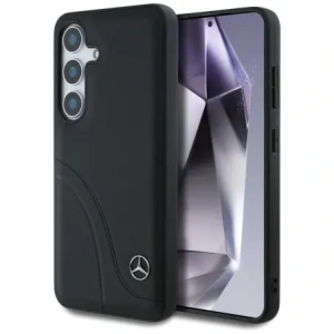 Hurtownia GSM - Mercedes Cusături din piele curbate Samsung Galaxy S25 negru - MRS305 - {ean13} - Hurt