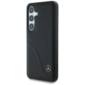Hurtownia GSM - Mercedes Cusături din piele curbate Samsung Galaxy S25 negru - MRS305 - {ean13} - Hurt
