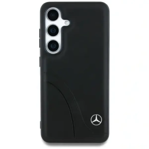 Hurtownia GSM - Mercedes Cusături din piele curbate Samsung Galaxy S25 negru - MRS305 - {ean13} - Hurt