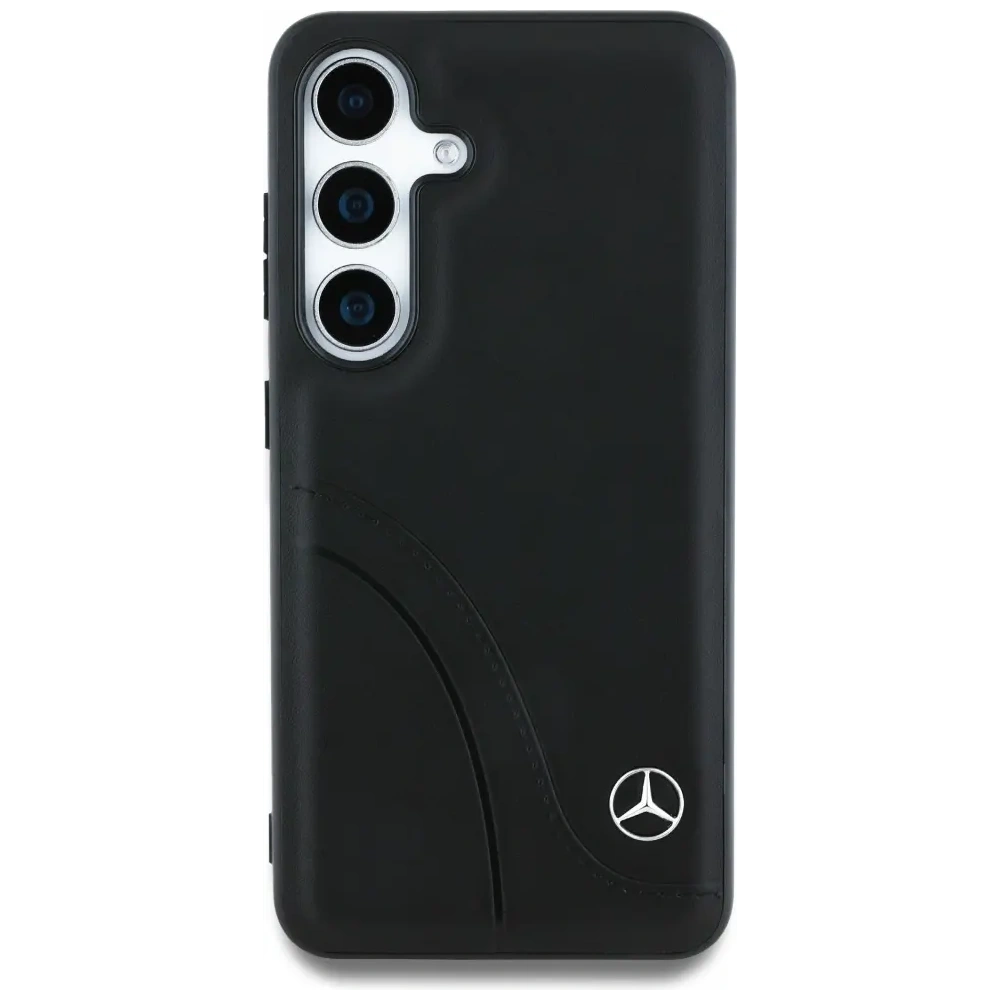 Hurtownia GSM - Etui Mercedes Leather Curved Stitches do Samsung Galaxy S25 černé - MRS305 - {ean13} - Hurt