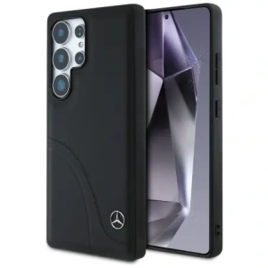 Wholesale Mercedes Leather Curved Stitches Samsung Galaxy S25 Ultra black - MRS306 - {ean13} - Hurt