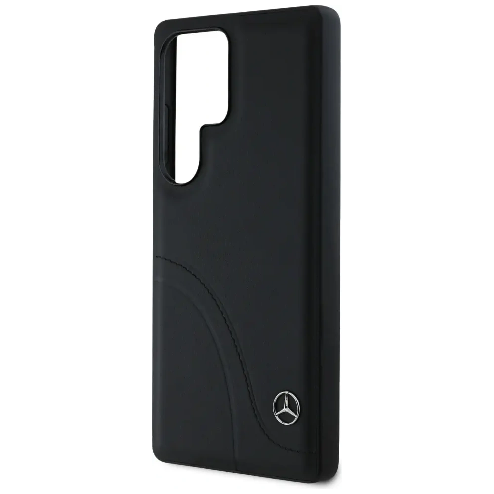 Hurtownia GSM - Mercedes Leder mit geschwungenen Nähten Samsung Galaxy S25 Ultra schwarz - MRS306 - {ean13} - Hurt