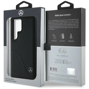 Hurtownia GSM - Mercedes Leder mit geschwungenen Nähten Samsung Galaxy S25 Ultra schwarz - MRS306 - {ean13} - Hurt