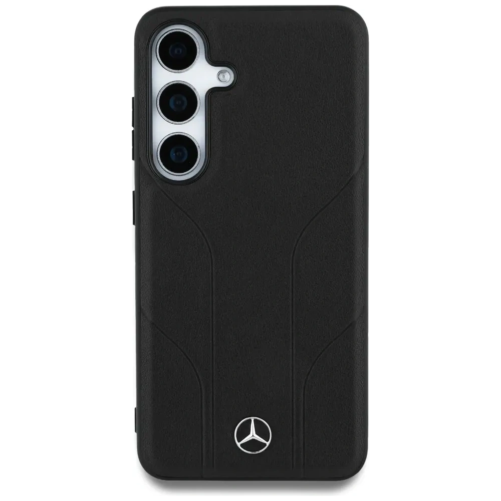 Hurtownia GSM - Mercedes Bőr Debossed Vonalak MagSafe Samsung Galaxy S25 fekete - MRS307 - {ean13} - Hurt