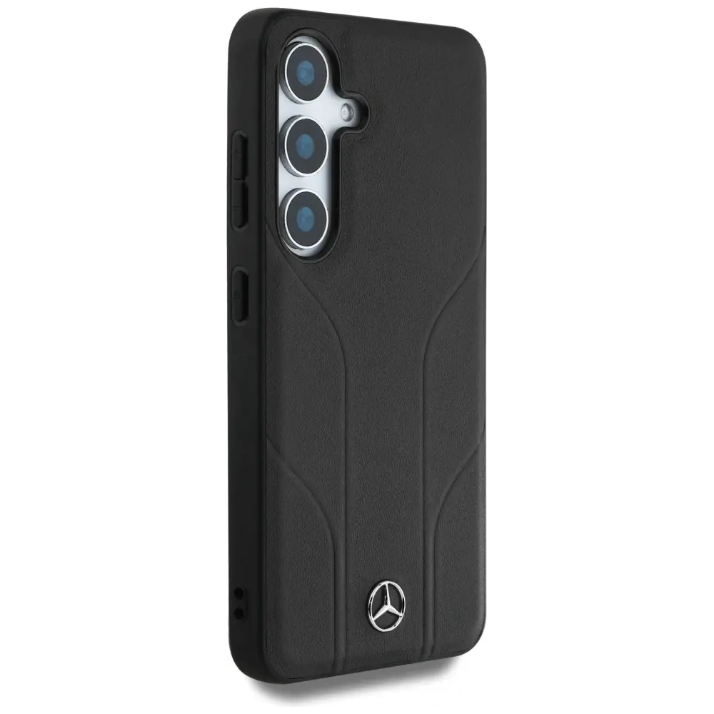 Hurtownia GSM - Mercedes Bőr Debossed Vonalak MagSafe Samsung Galaxy S25 fekete - MRS307 - {ean13} - Hurt